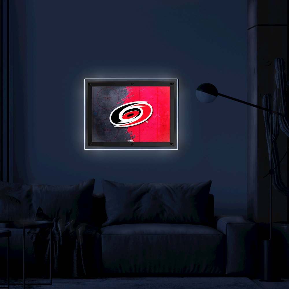 Carolina Hurricanes 14.5" x 12" Backlit LED Sign. Picture 3