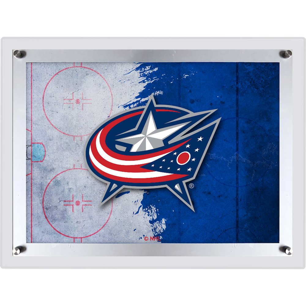 Columbus Blue Jackets 14.5" x 12" Backlit LED Sign. Picture 1