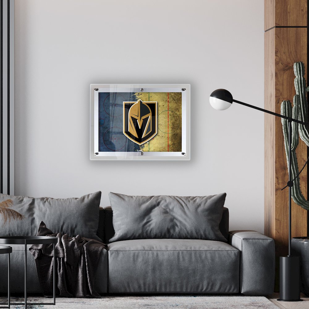 Vegas Golden Knights 14.5" x 12" Backlit LED Sign. Picture 2