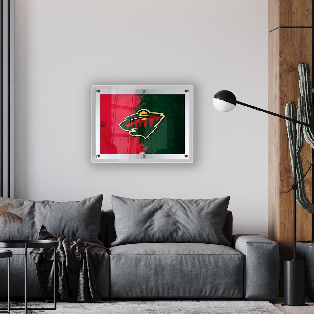 Minnesota Wild 14.5" x 12" Backlit LED Sign. Picture 2