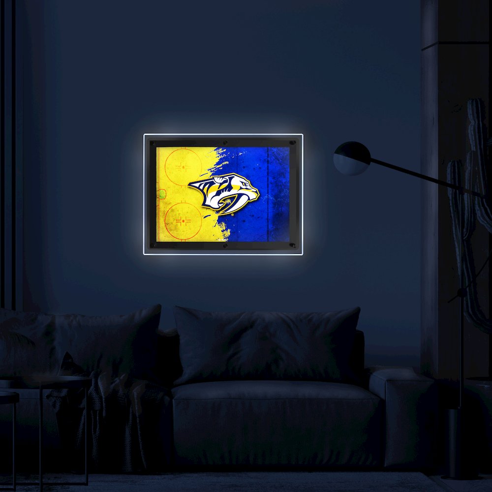 Nashville Predators 14.5" x 12" Backlit LED Sign. Picture 3