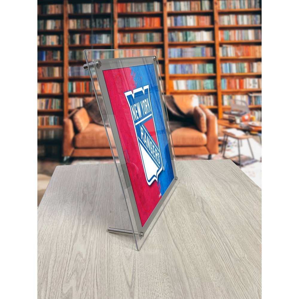 New York Rangers 14.5" x 12" Backlit LED Sign. Picture 4