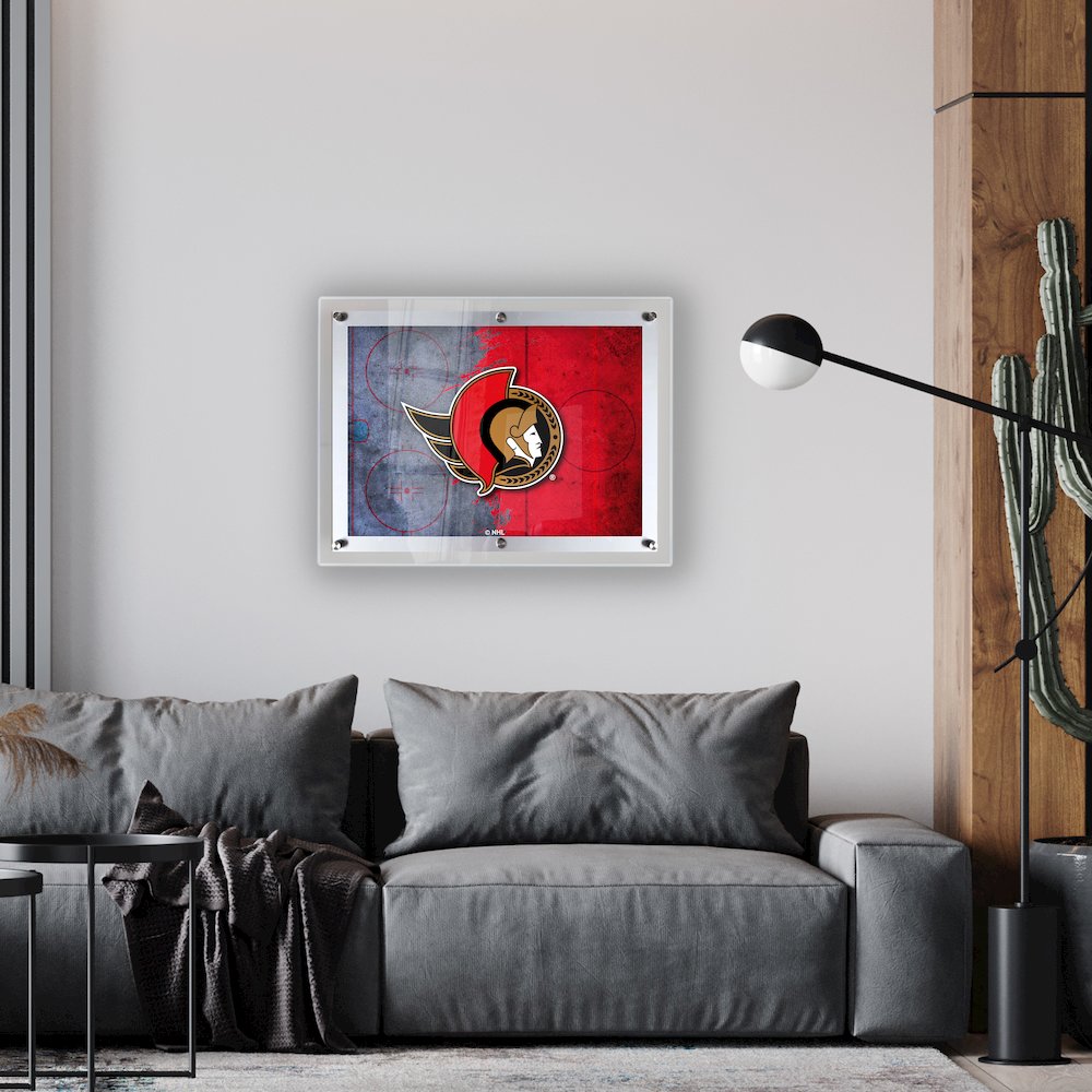 Ottawa Senators 14.5" x 12" Backlit LED Sign. Picture 2