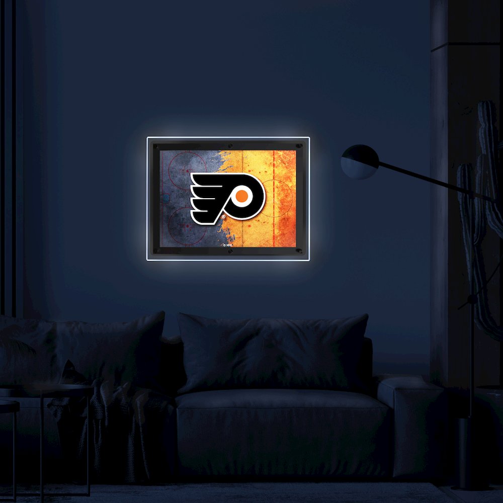 Philadelphia Flyers 14.5" x 12" Backlit LED Sign. Picture 3