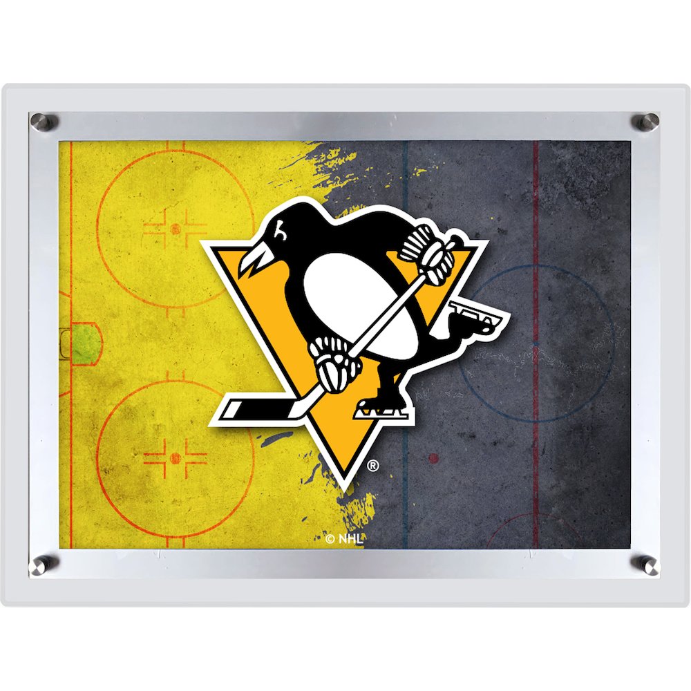 Pittsburgh Penguins 14.5" x 12" Backlit LED Sign. Picture 1