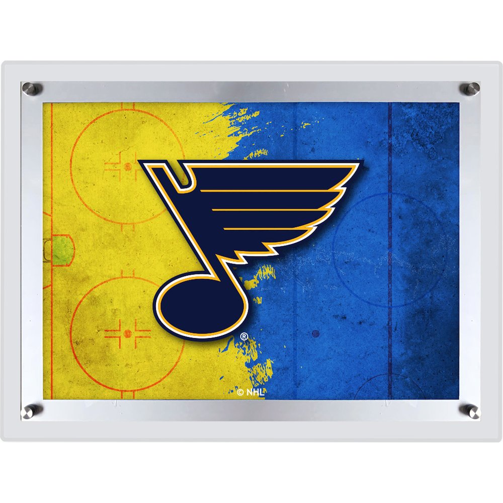 St Louis Blues 14.5" x 12" Backlit LED Sign. Picture 1