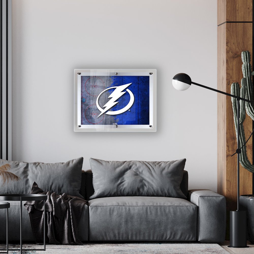 Tampa Bay Lightning 14.5" x 12" Backlit LED Sign. Picture 2