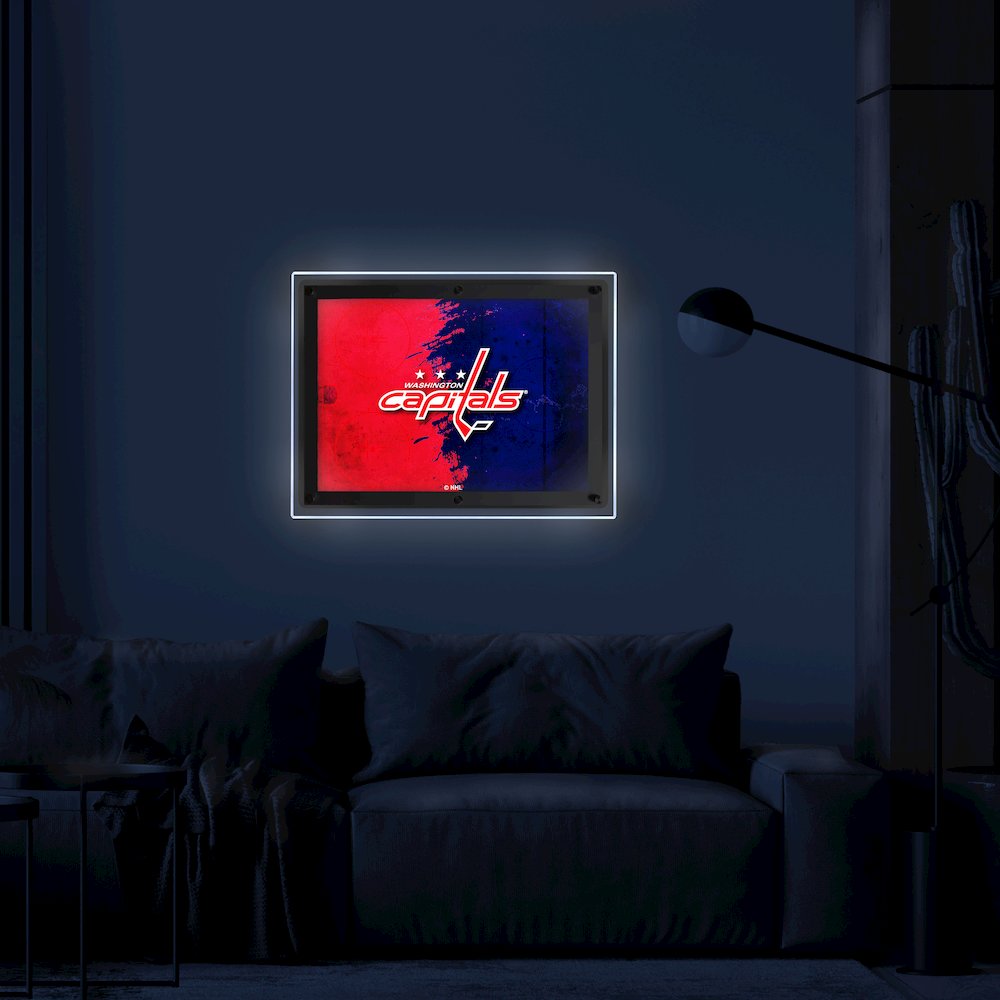 Washington Capitals 14.5" x 12" Backlit LED Sign. Picture 3