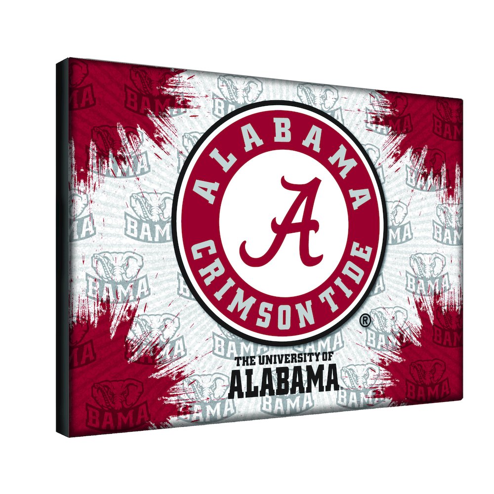 Alabama 24" x 32" Officially Licensed Logo Canvas. Picture 2