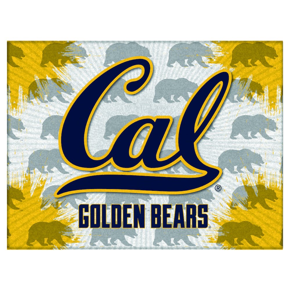 Cal 24" x 32" Officially Licensed Logo Canvas. Picture 1