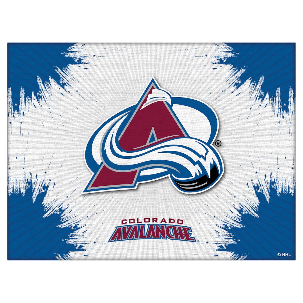 Colorado Avalanche 24" x 32" Officially Licensed Logo Canvas. Picture 1