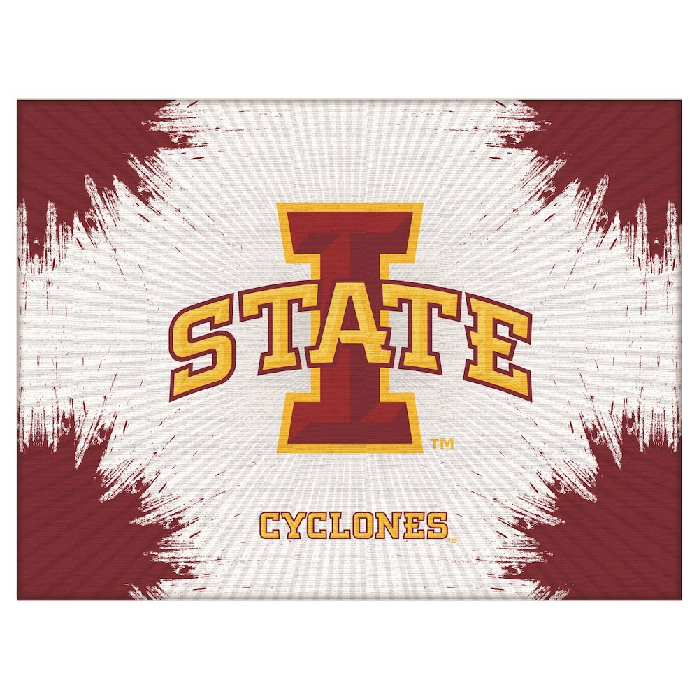 Iowa State 24" x 32" Officially Licensed Logo Canvas. Picture 1