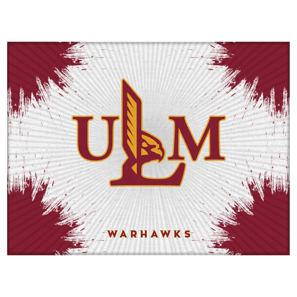 Louisiana-Monroe 24" x 32" Officially Licensed Logo Canvas. Picture 1
