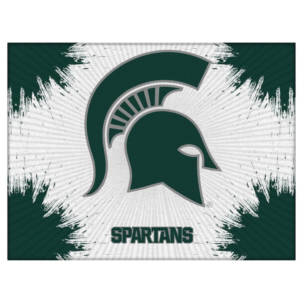 Michigan State 24" x 32" Officially Licensed Logo Canvas. Picture 1