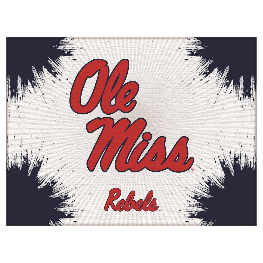 Ole' Miss 24" x 32" Officially Licensed Logo Canvas. Picture 1