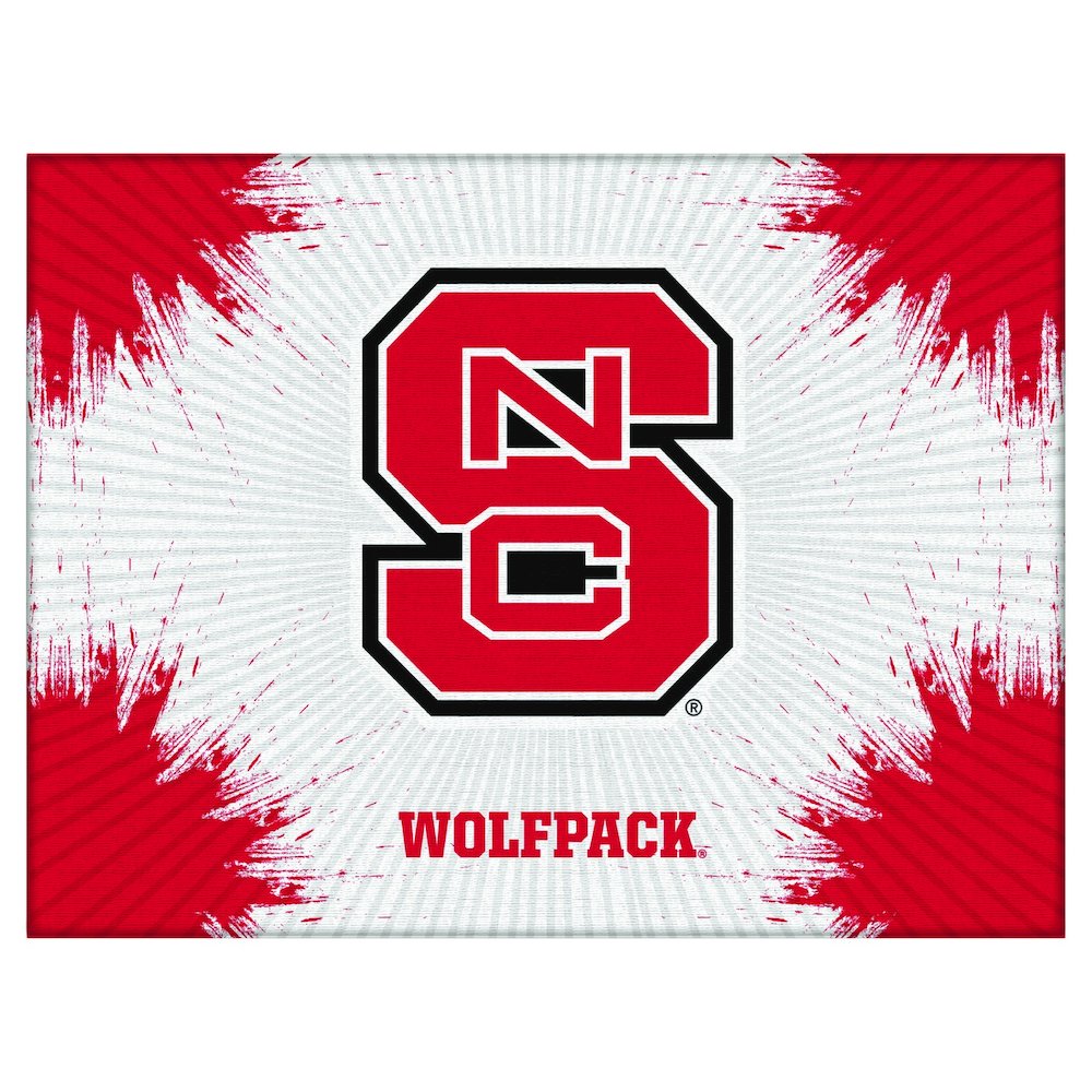 North Carolina State 24" x 32" Officially Licensed Logo Canvas. Picture 1