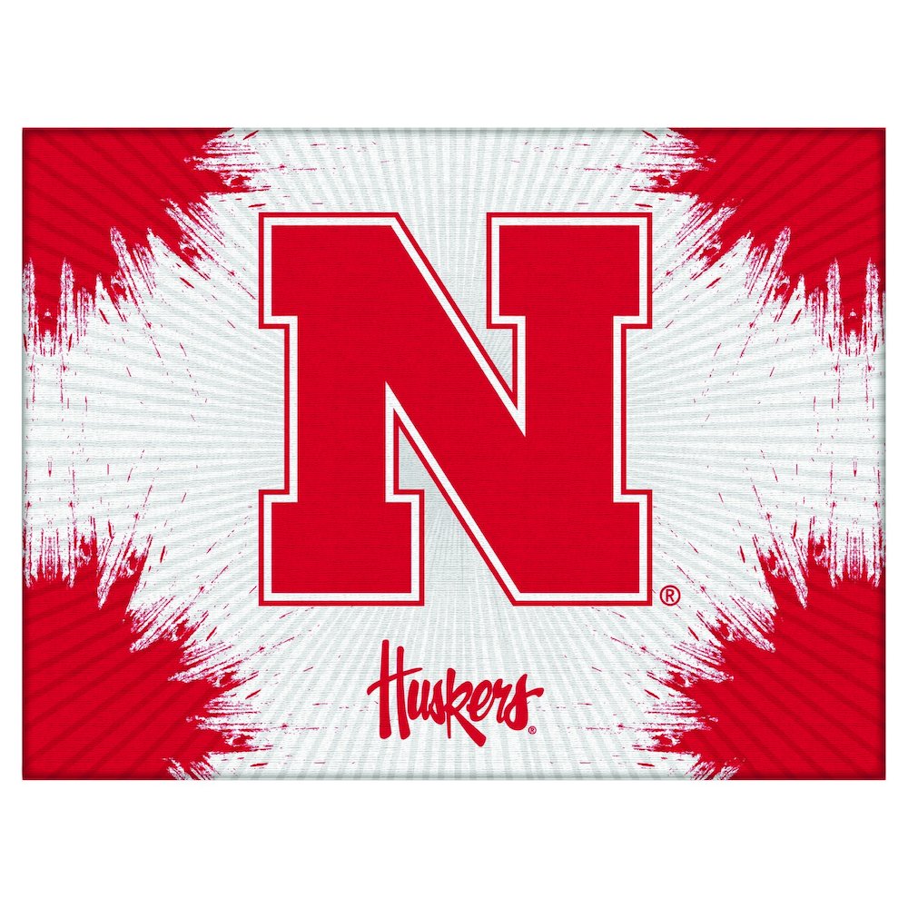 Nebraska 24" x 32" Officially Licensed Logo Canvas. Picture 1