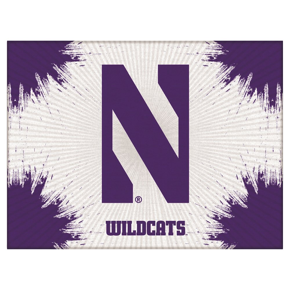 Northwestern 24" x 32" Officially Licensed Logo Canvas. Picture 1