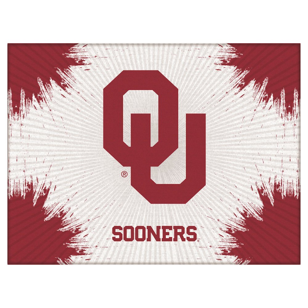 Oklahoma 24" x 32" Officially Licensed Logo Canvas. Picture 1