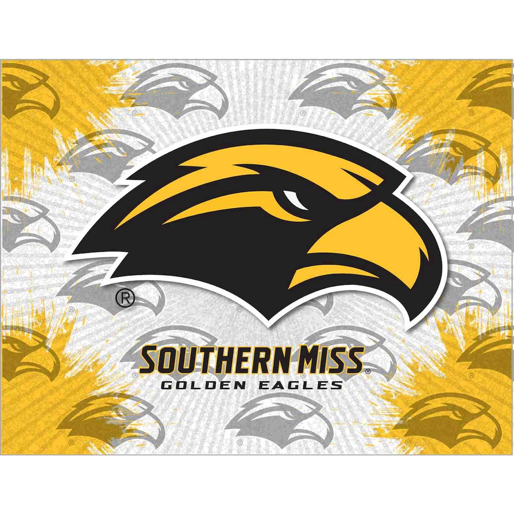 Southern Miss 24" x 32" Officially Licensed Logo Canvas. Picture 1