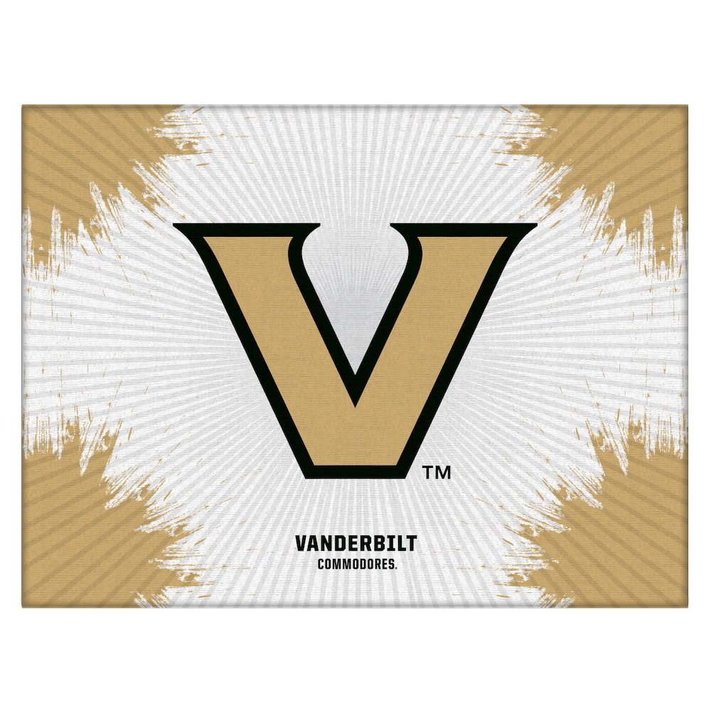 Vanderbilt 24" x 32" Officially Licensed Logo Canvas. Picture 1