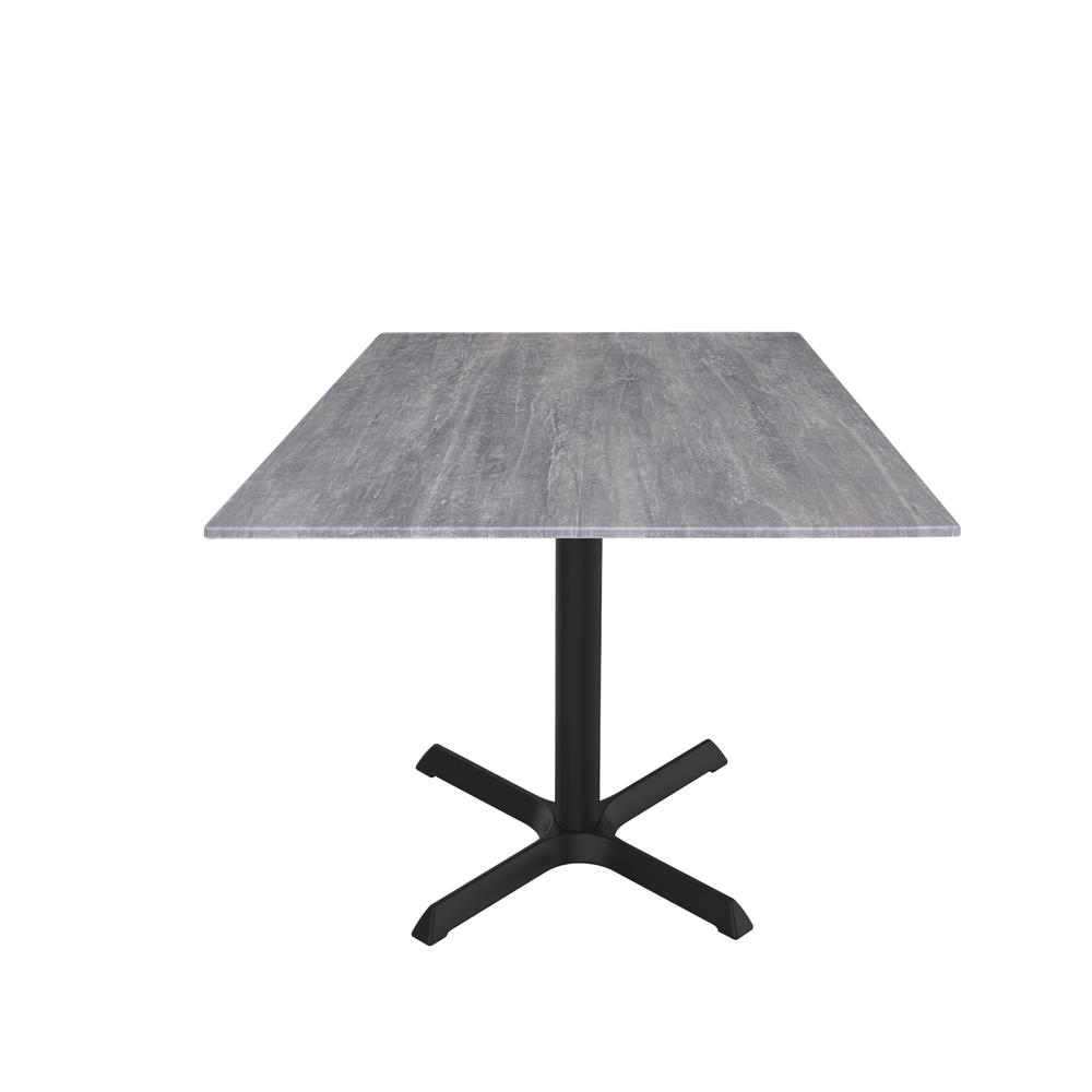 30" Tall OD211 Indoor/Outdoor All-Season Table with 36" x 36" Square Greystone Top. Picture 1