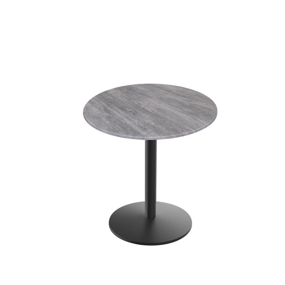 30" Tall OD214 Indoor/Outdoor All-Season Table with 36" Greystone Top. Picture 1