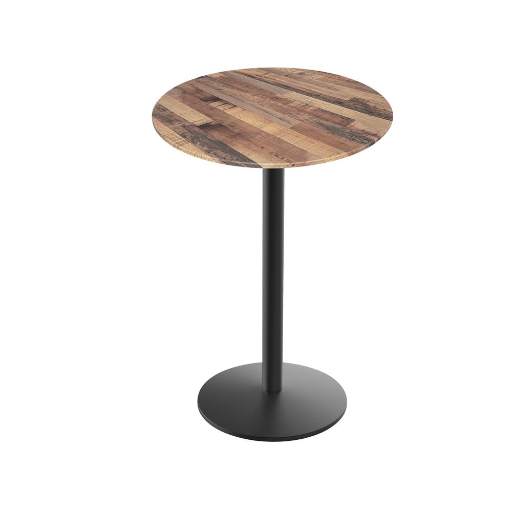36" Tall OD214 Indoor/Outdoor All-Season Table with 36" Rustic Top. Picture 1