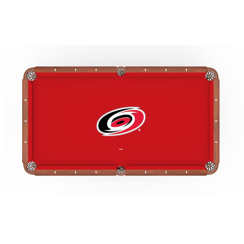 Carolina Hurricanes 8' Pool Table with a Chardonnay Finish. Picture 2