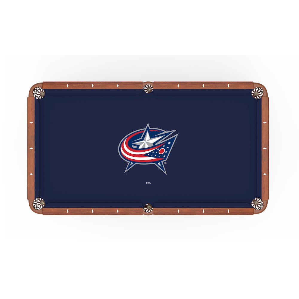 Columbus Blue Jackets 8' Pool Table with a Chardonnay Finish. Picture 2