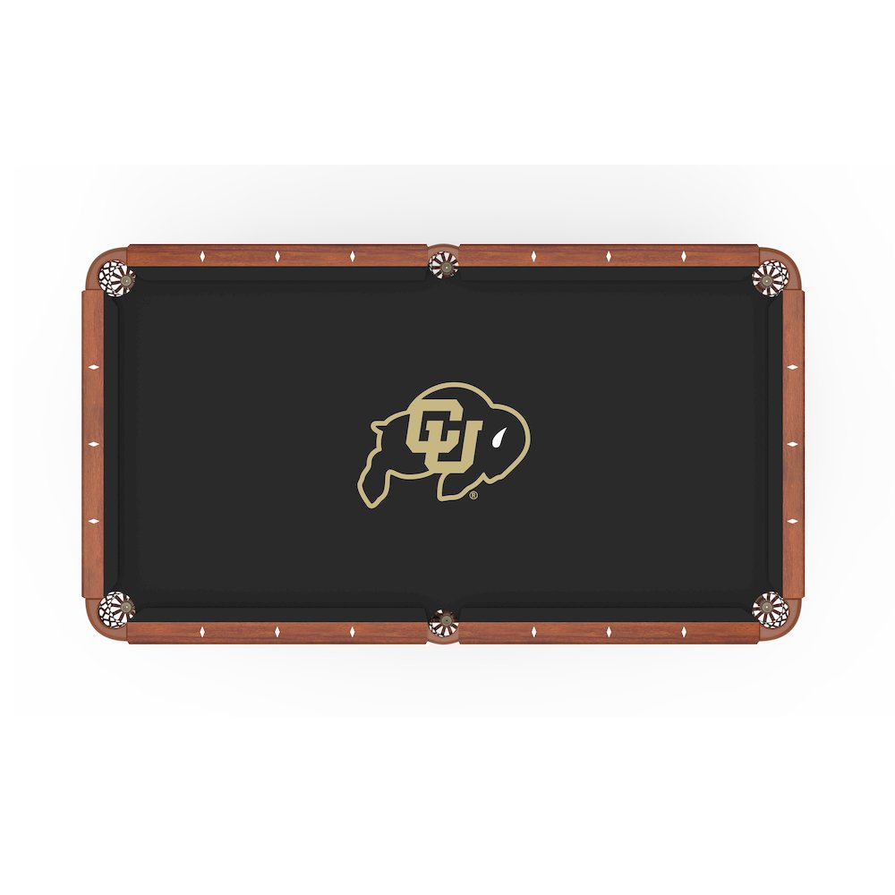 University of Colorado 8' Pool Table with a Chardonnay Finish. Picture 2