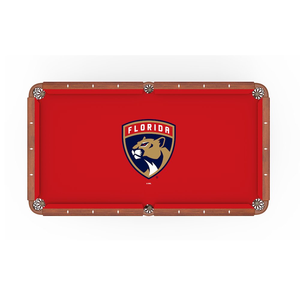Florida Panthers 8' Pool Table with a Chardonnay Finish. Picture 2
