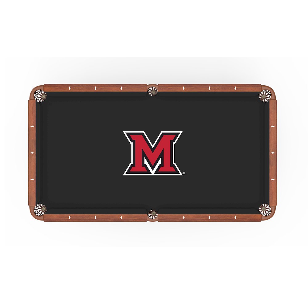 Miami (OH) University 8' Pool Table with a Chardonnay Finish. Picture 2