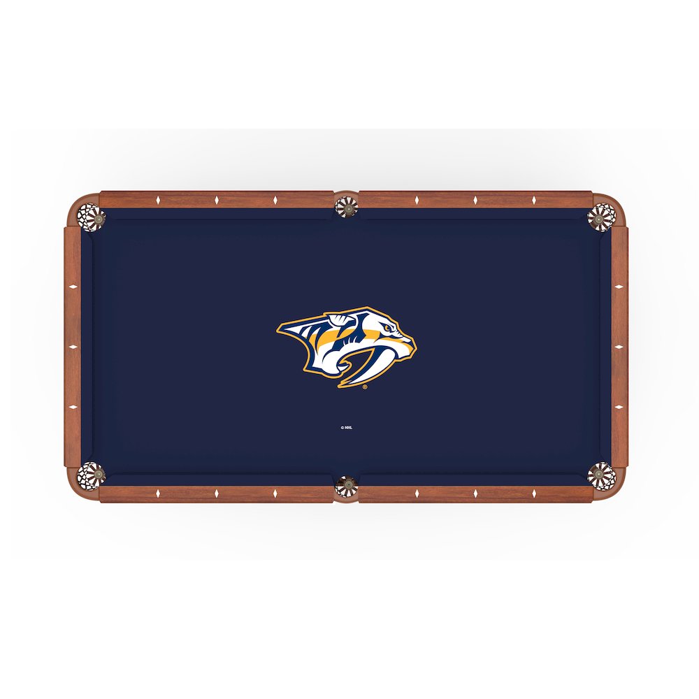 Nashville Predators 8' Pool Table with a Chardonnay Finish. Picture 2
