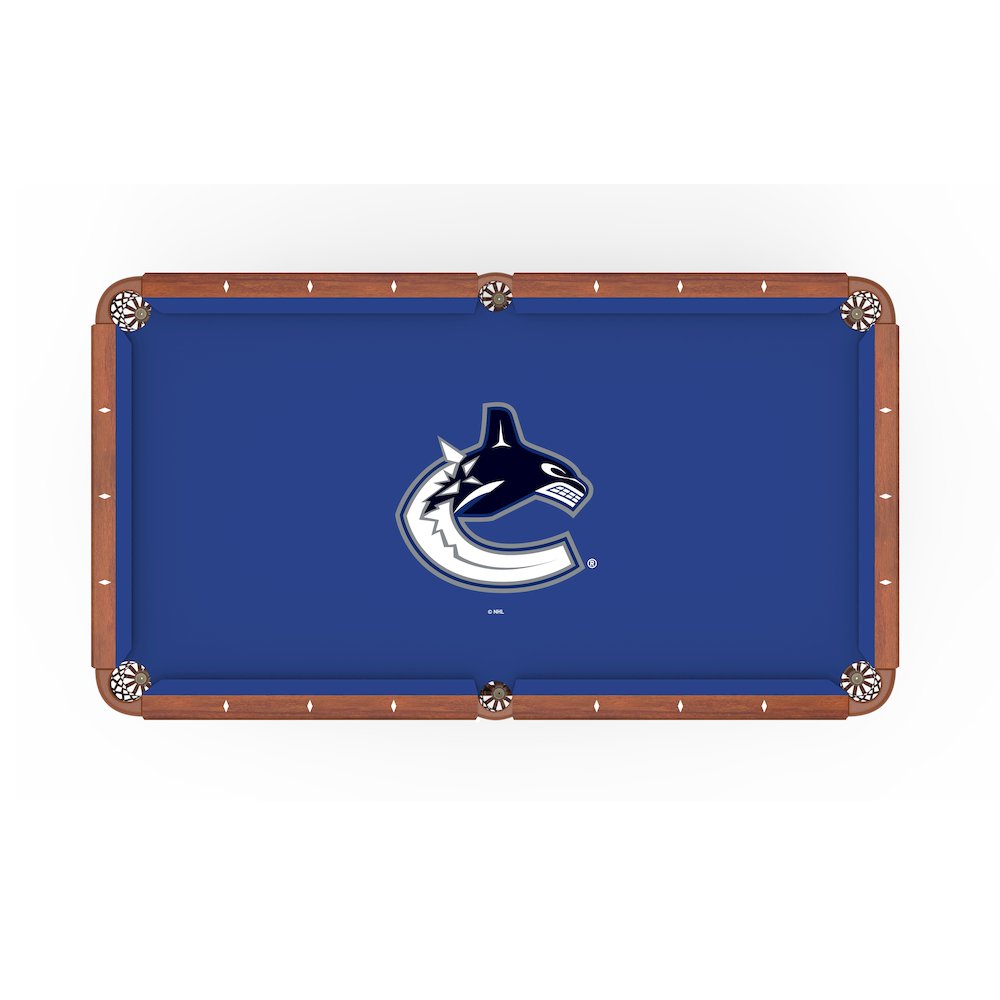 Vancouver Canucks 8' Pool Table with a Chardonnay Finish. Picture 2