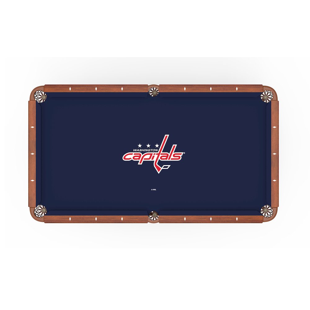 Washington Capitals 8' Pool Table with a Chardonnay Finish. Picture 2