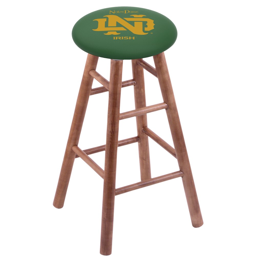 30" Swivel  Maple Bar Stool in Medium Finish. Picture 1