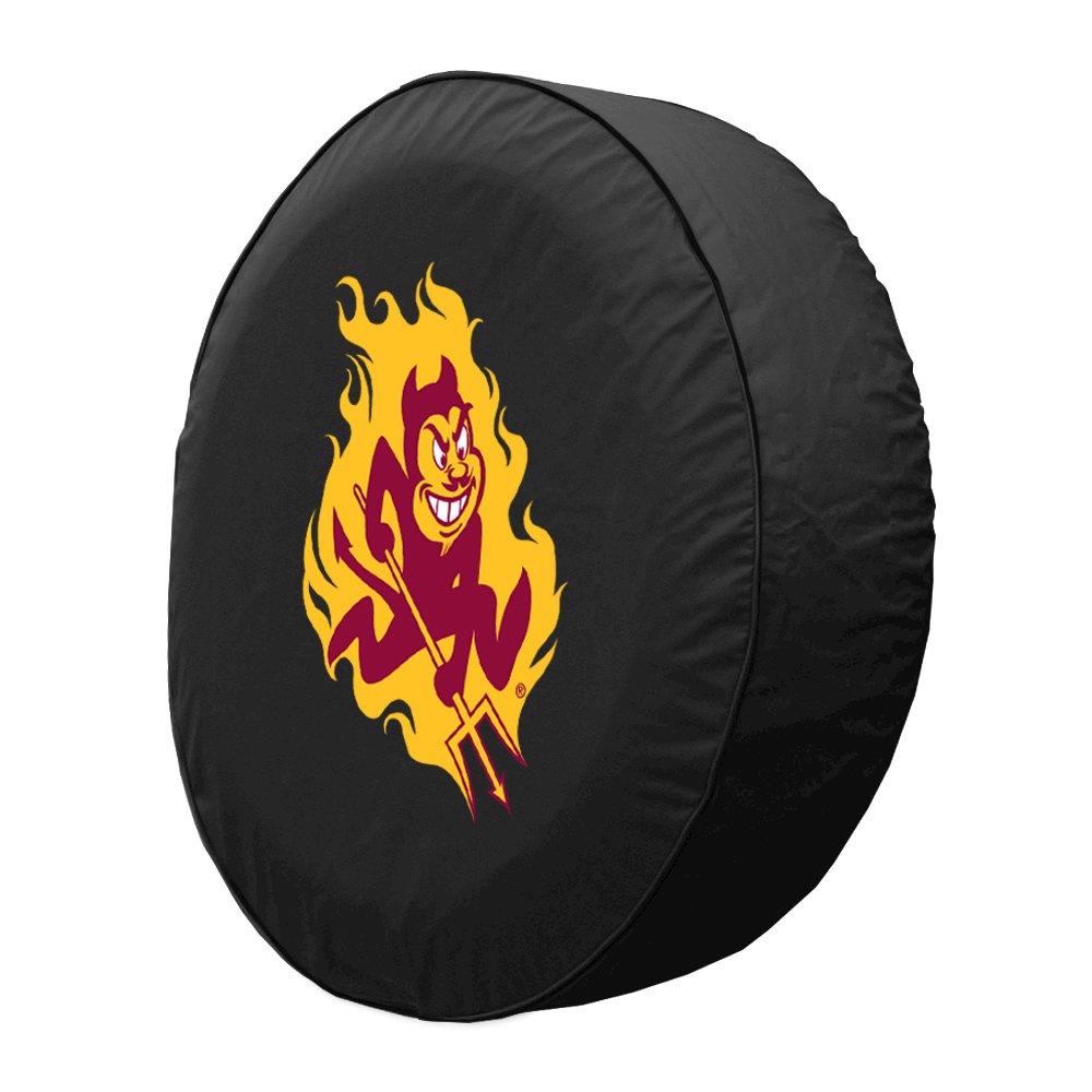 31 1/4 x 12 Arizona State Tire Cover with Sparky Logo. Picture 2
