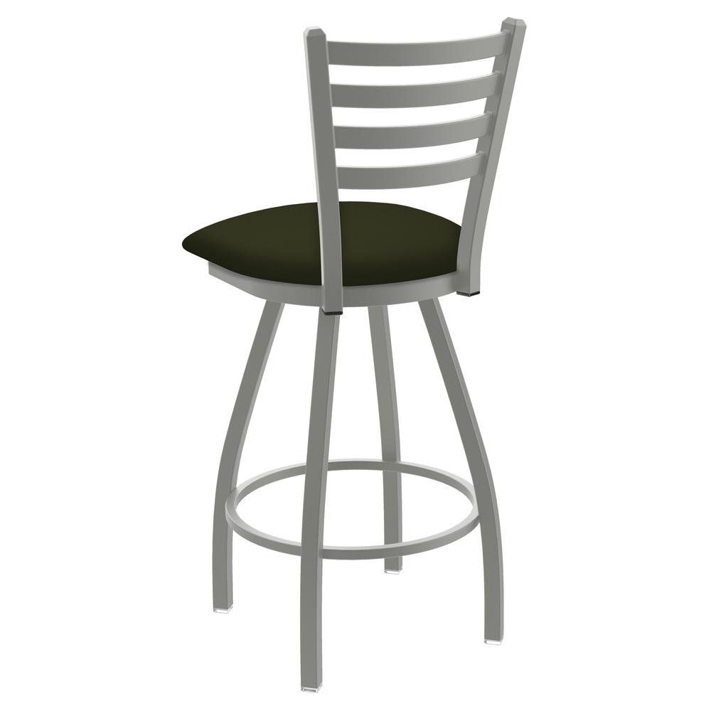 XL 410 Jackie 30" Swivel Bar Stool with Anodized Nickel Finish and Canter Pine Seat. Picture 2