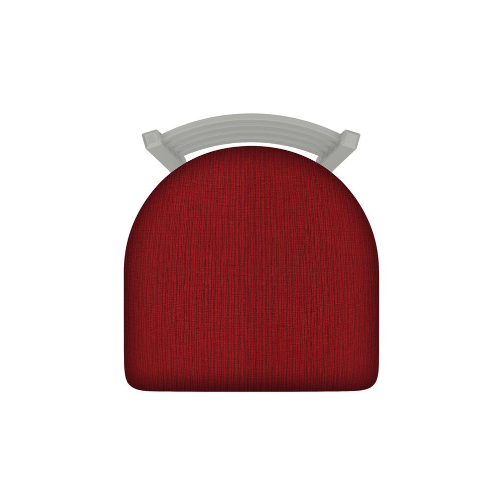 XL 410 Jackie 30" Swivel Bar Stool with Anodized Nickel Finish and Graph Ruby Seat. Picture 3