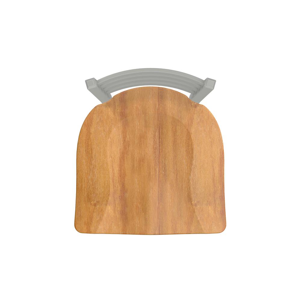 XL 410 Jackie 30" Swivel Bar Stool with Anodized Nickel Finish and Medium Maple Seat. Picture 3