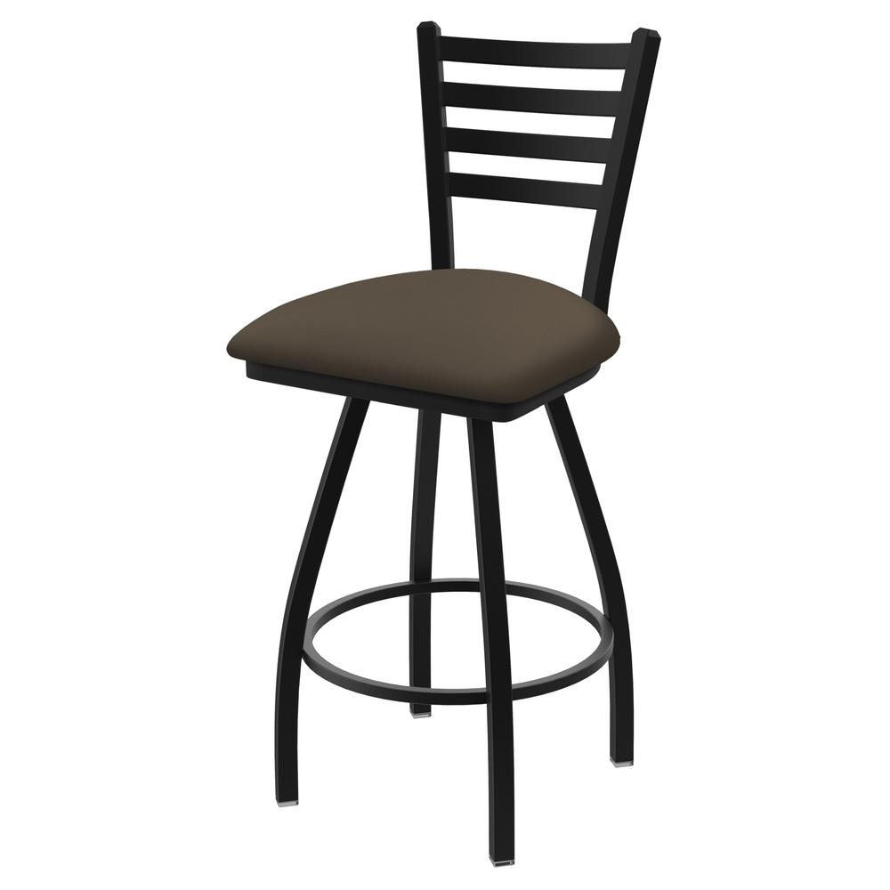 XL 410 Jackie 30" Swivel Bar Stool with Black Wrinkle Finish and Canter Earth Seat. Picture 1