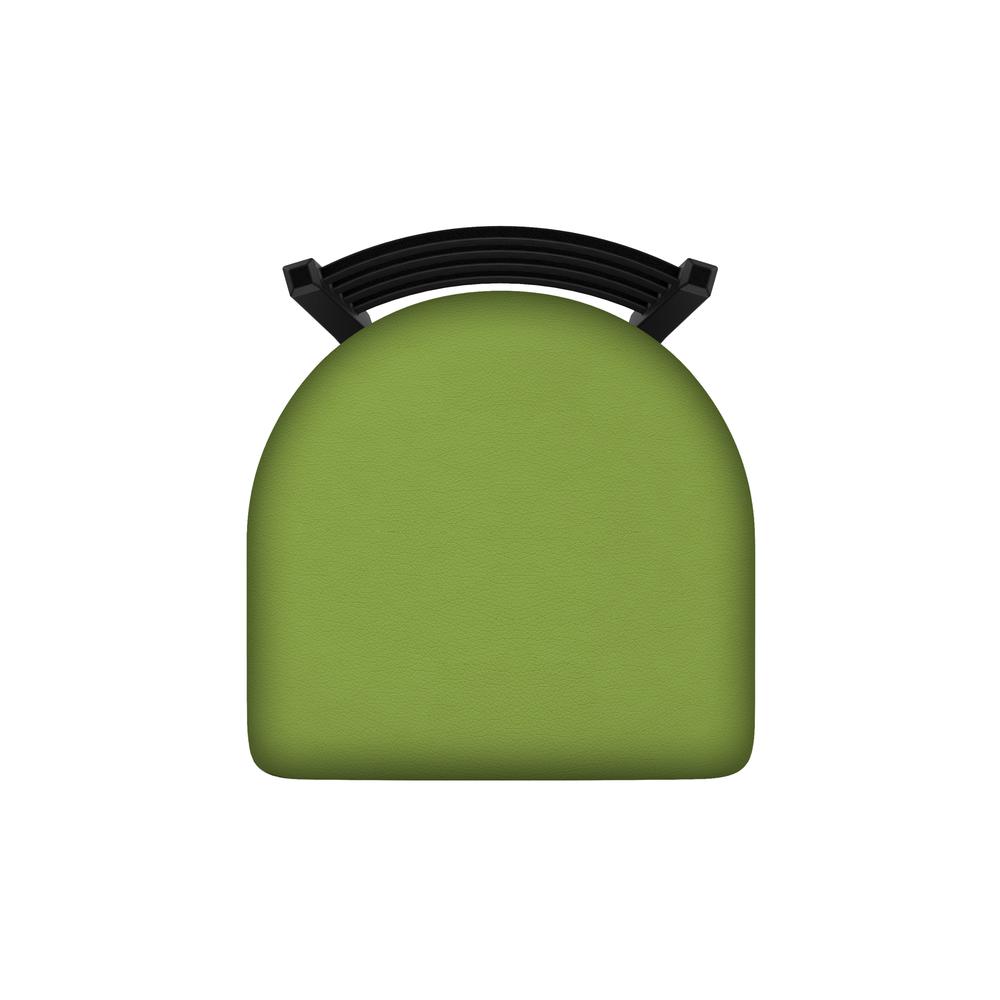 XL 410 Jackie 30" Swivel Bar Stool with Black Wrinkle Finish and Canter Kiwi Green Seat. Picture 3