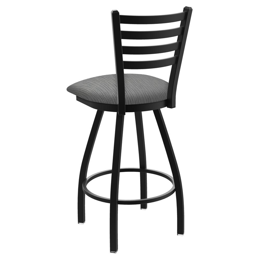 XL 410 Jackie 30" Swivel Bar Stool with Black Wrinkle Finish and Graph Alpine Seat. Picture 2