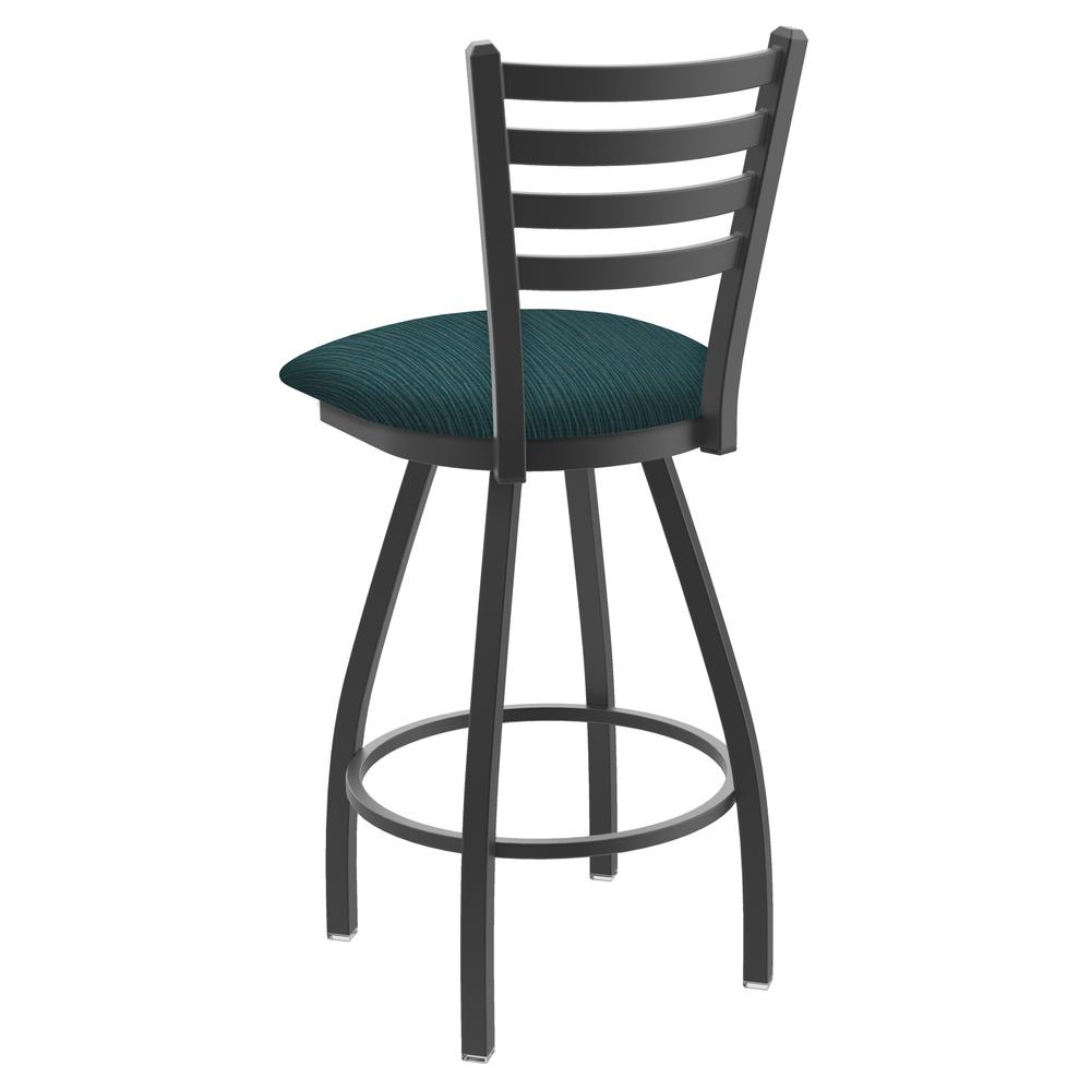 XL 410 Jackie 30" Swivel Bar Stool with Pewter Finish and Graph Tidal Seat. Picture 2