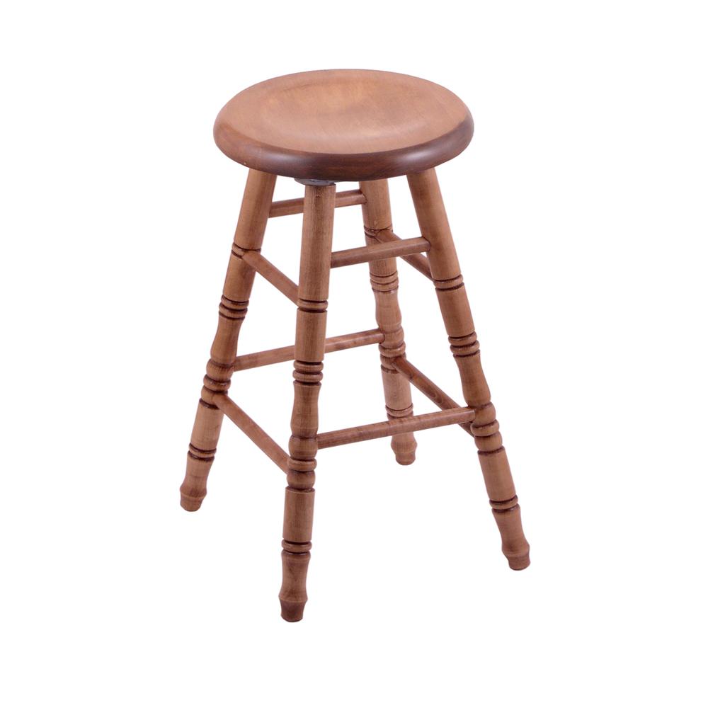 XL Maple Bar Stool in Medium Finish. Picture 1