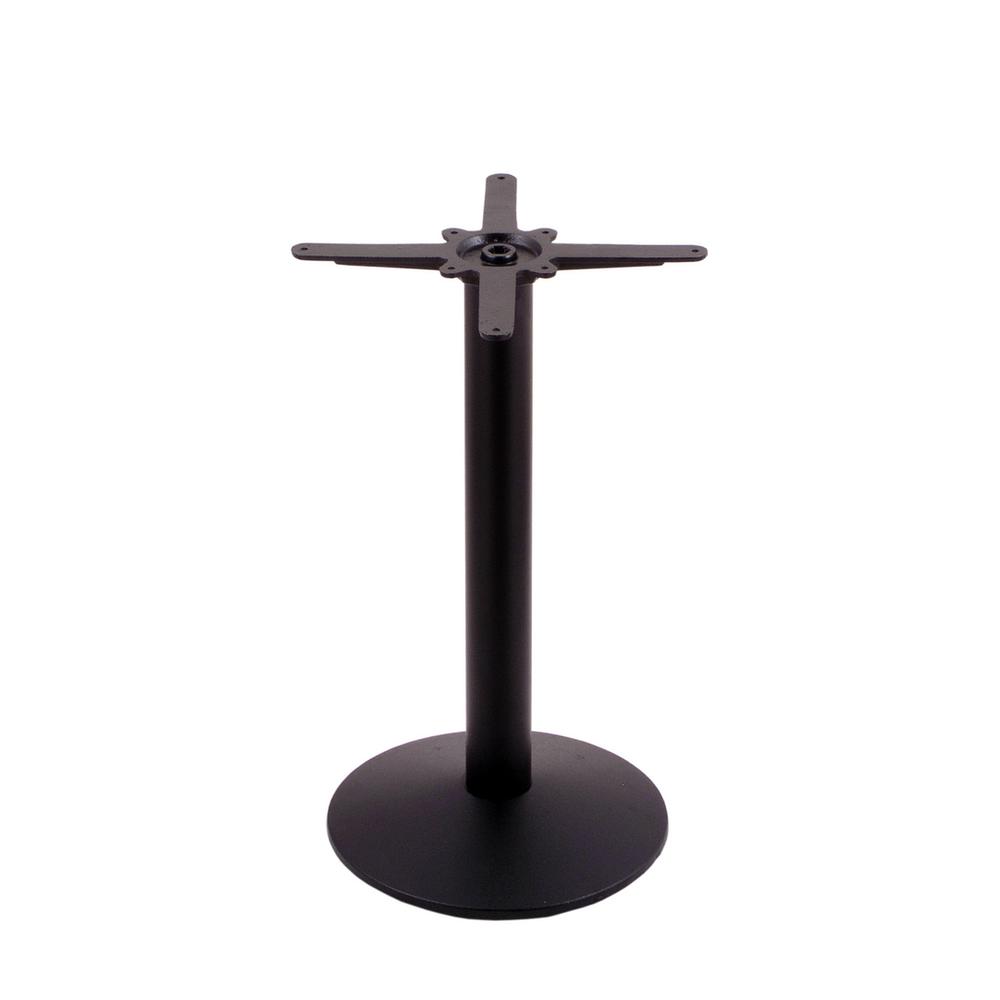 214 Black Cast Iron Table Height Base with 16" Dia. Round Foot. Picture 1
