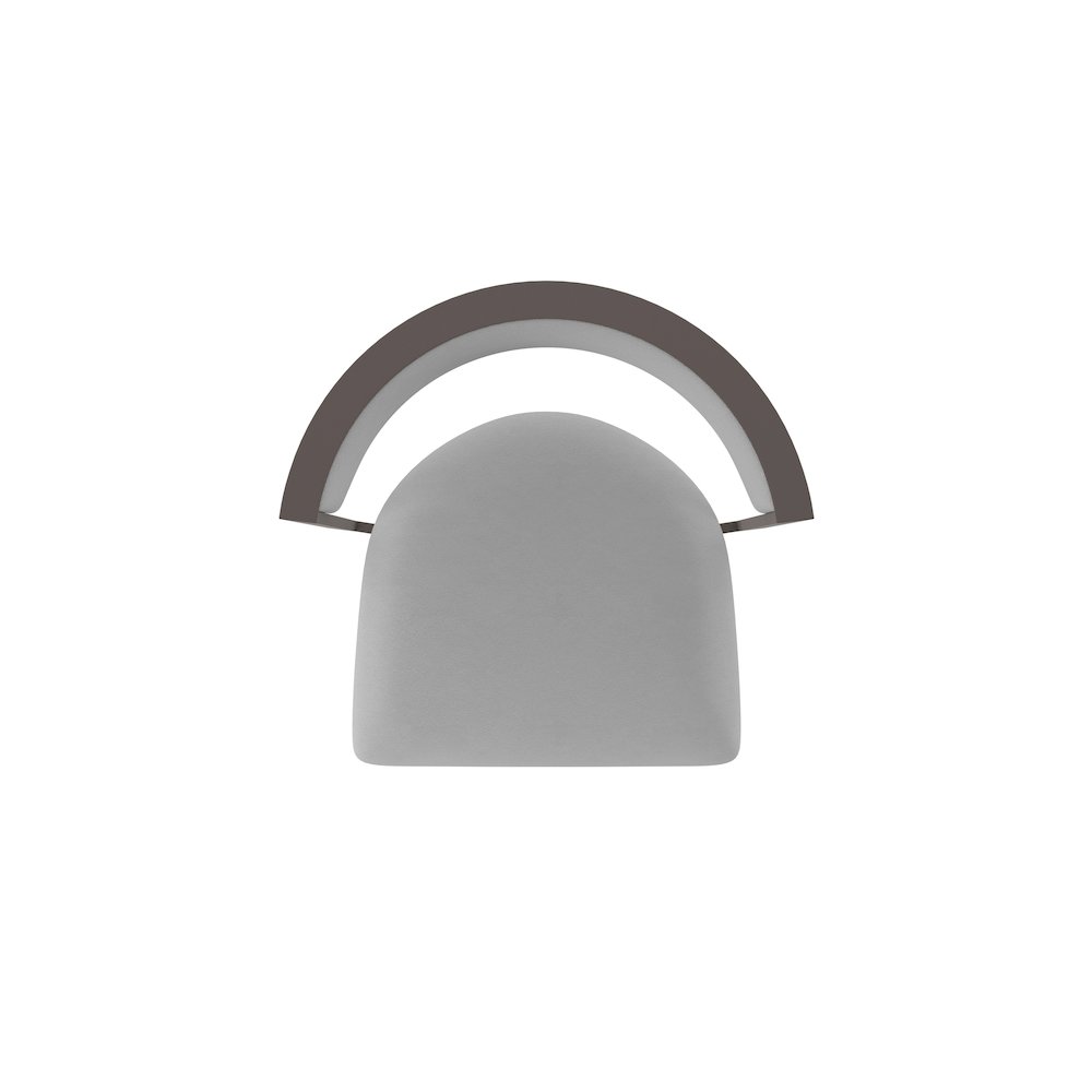 Swivel Bar Stool with Bronze Finish and Canter Folkstone Grey Seat and Back. Picture 3