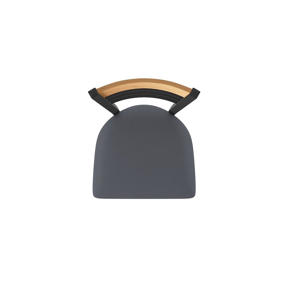 36" Swivel Extra Tall Bar Stool, Black Wrinkle Finish, Medium Back. Picture 3