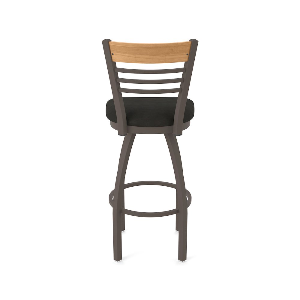 36" Swivel Extra Tall Bar Stool, Bronze Finish, Medium Back. Picture 6